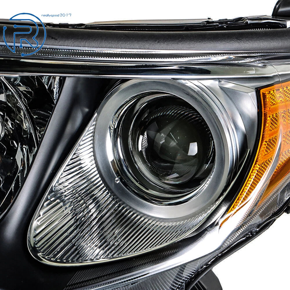 Set of 2 Halogen Headlights for Toyota RAV4 (2013-2015) Black