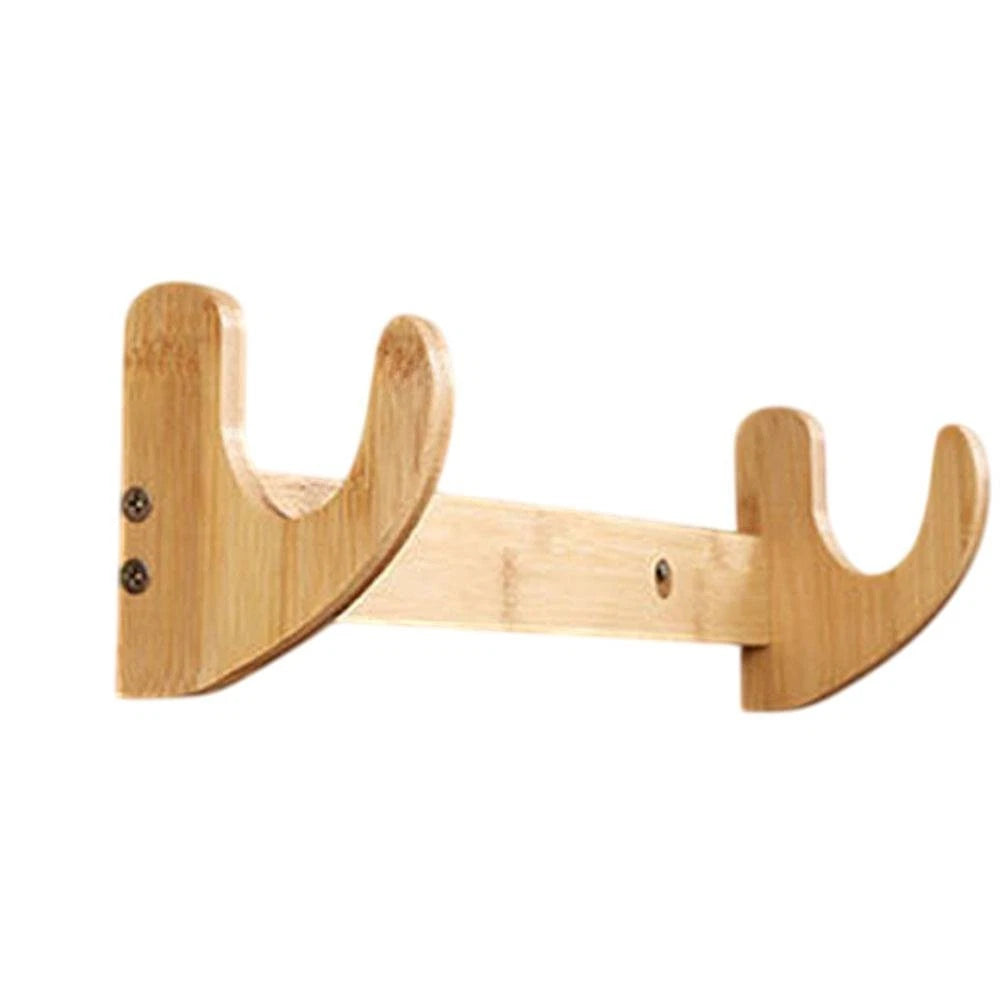 Hanging Wooden Fishing Rod Rack for Boat House Garage (Wall Mounted)