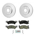 Set of 2 Front Vented Rotors & Ceramic Disc Brake Pads for GMC Safari (1996–2005)