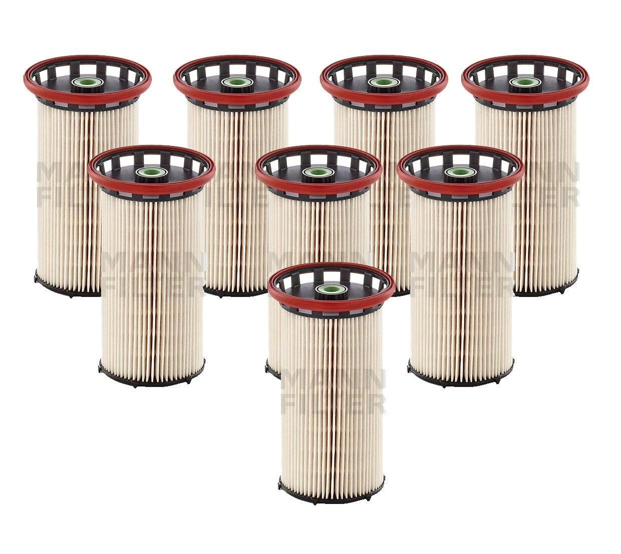 Set of 8 Mann Fuel Filters for Audi A3 Quattro, VW Beetle, Golf, Jetta (2000–2016)