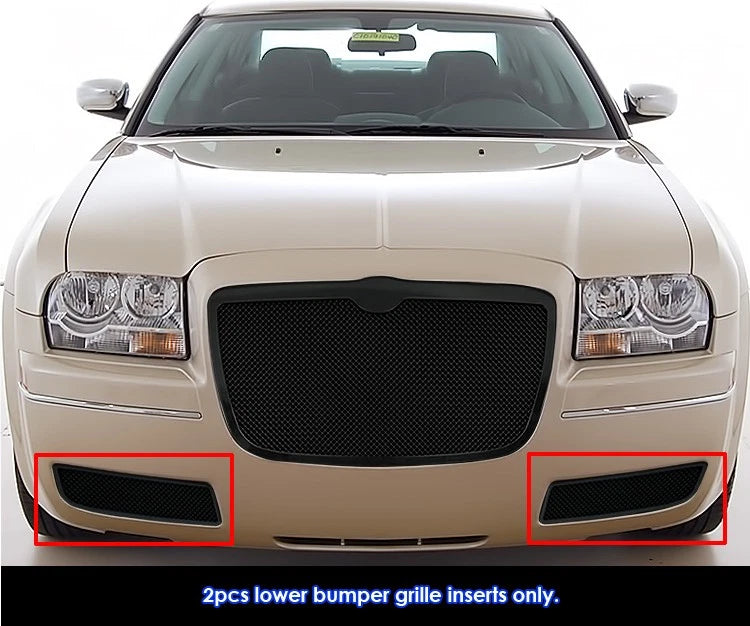 Stainless Steel Black Mesh Grille Insert for Chrysler 300 (2005-2010)