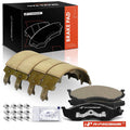Set of 8 Ceramic Brake Pads & Shoes for Jeep Wrangler Cherokee