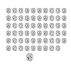 60x Chrome Engine Bolt Caps for Harley Heritage Softail Breakout Sportster