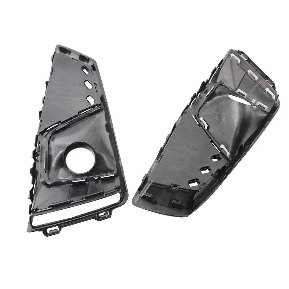 Front Bumper Fog Light Grille Cover w/ACC Hole for AUDI A4 (2017–2020)