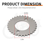 Cam Timing Chain with Sprocket for SL125 TL125 XL125 XL185S TRX200 XL200R XR200 XR200R (1970–1999)