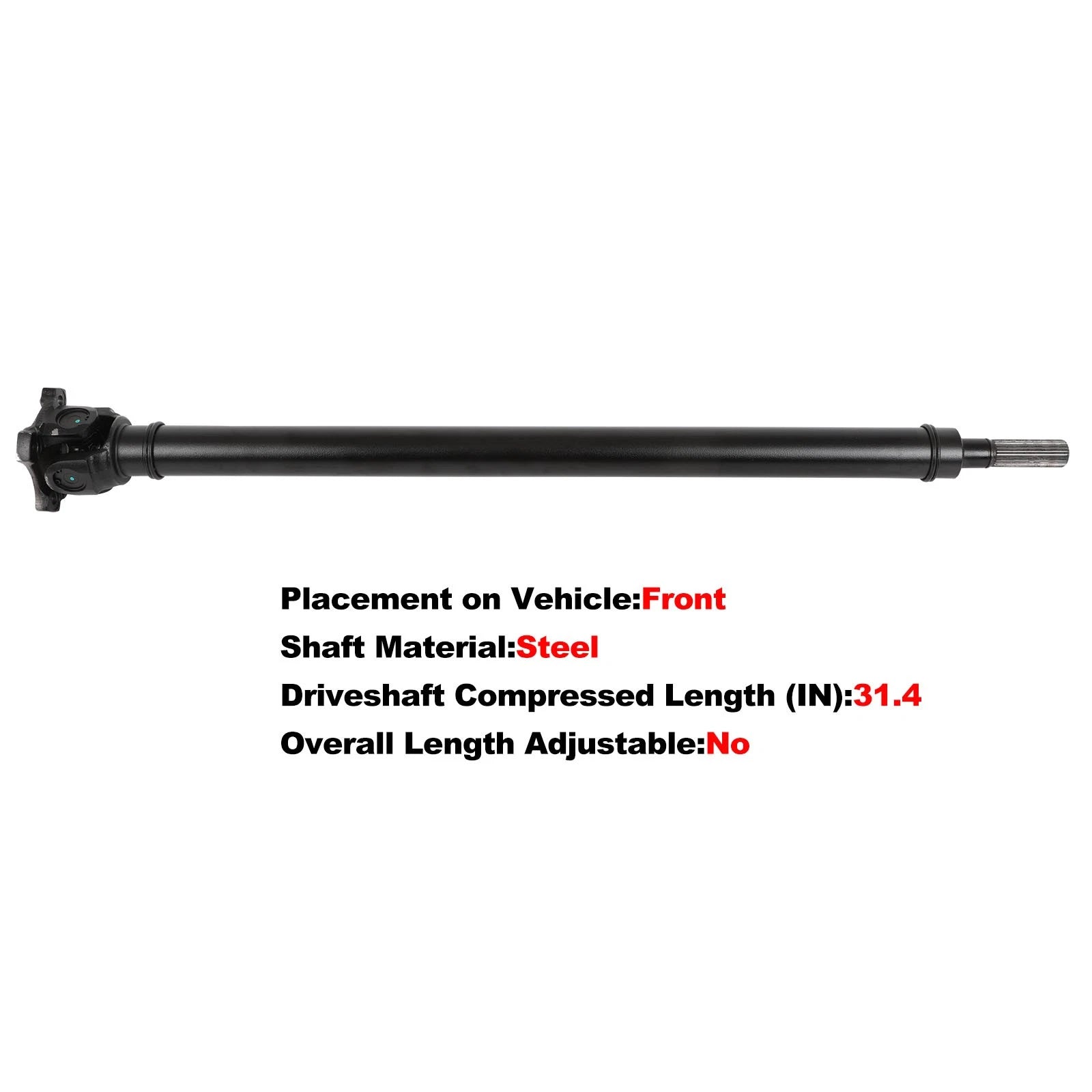 Front Drive Shaft for BMW 530e, 530i, 540i, 740e, 750i, X3, X4, X5 (2017–2023) 26208632583