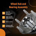 2X Front LH RH Wheel Bearing Hub Assembly for Pontiac G8 (2008–2009) 102228