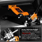 4 Ton Hydraulic Garage Jack for 8000lbs Capacity (4.5-20 in)