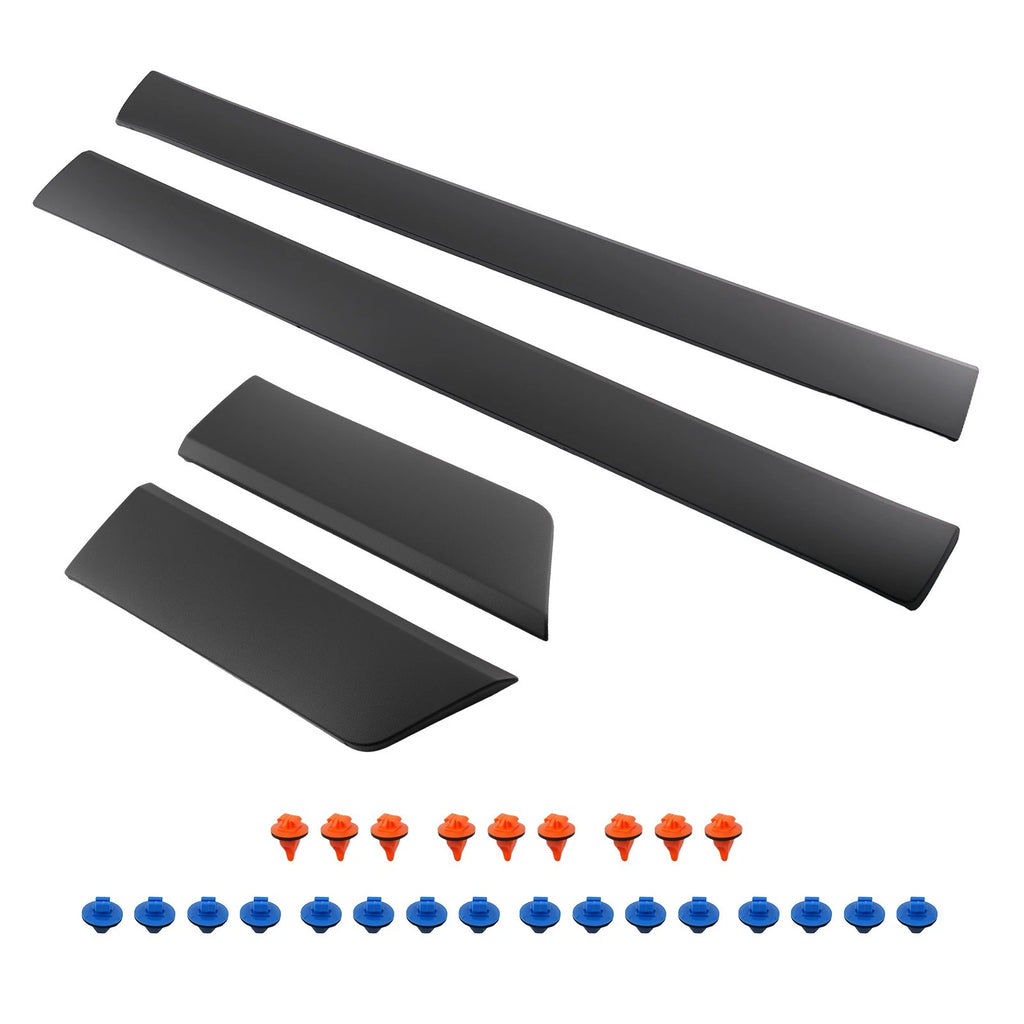 4Pcs Door Lower Molding Trim for Toyota FJ Cruiser (2007–2014) Black