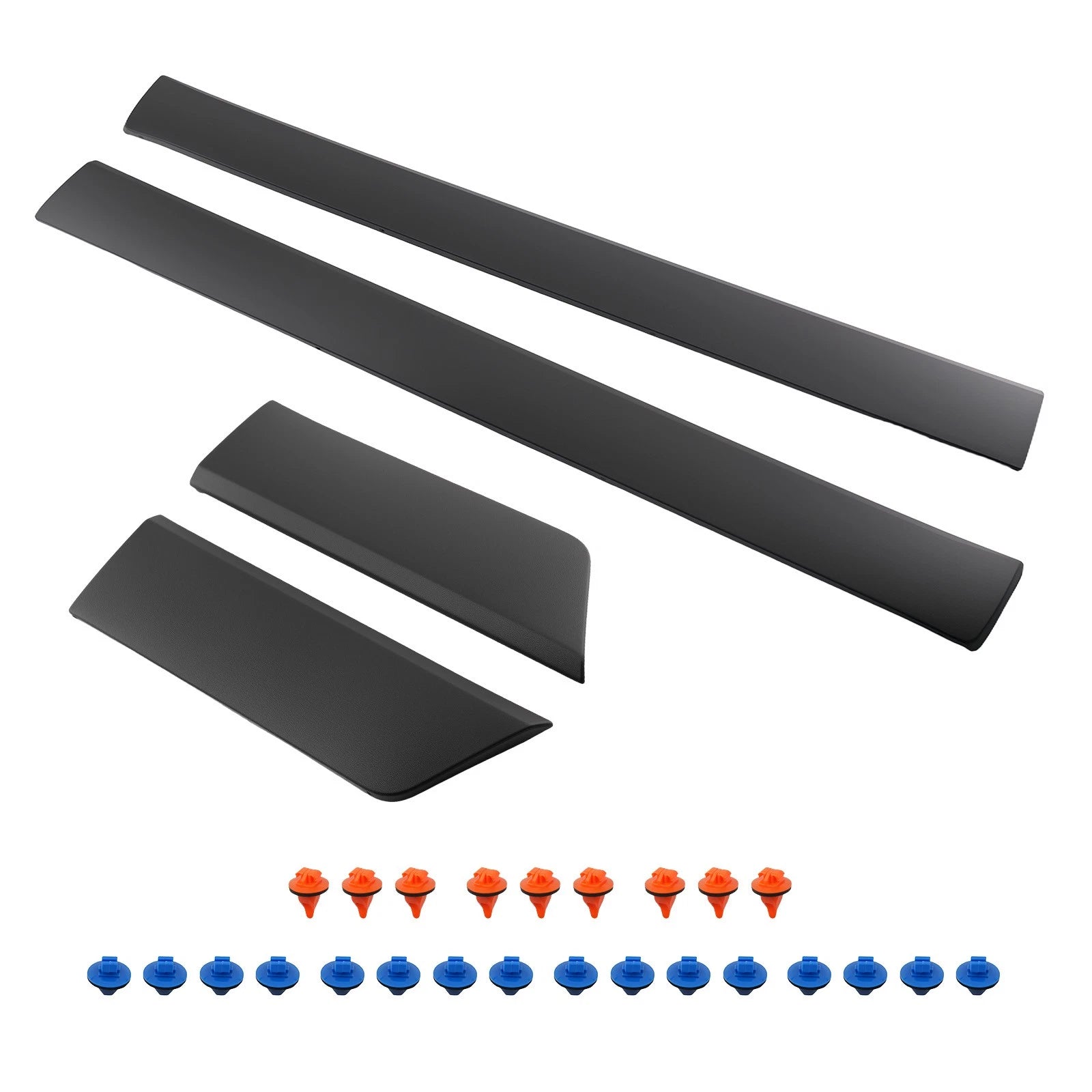 4Pcs Door Lower Molding Trim for Toyota FJ Cruiser (2007–2014) Black
