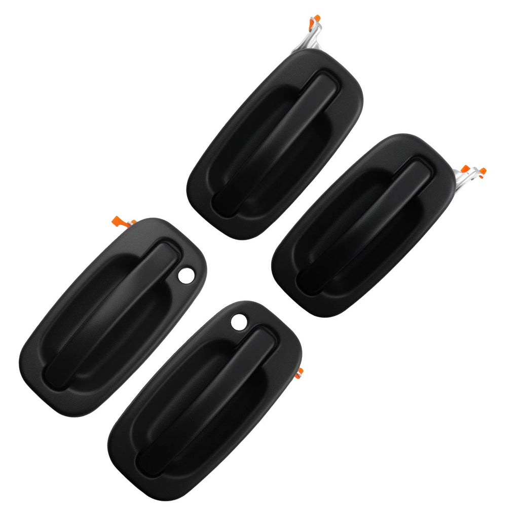 Set of 4 Black Exterior Door Handles for Cadillac EXT/ESV (1999–2006) 19356467