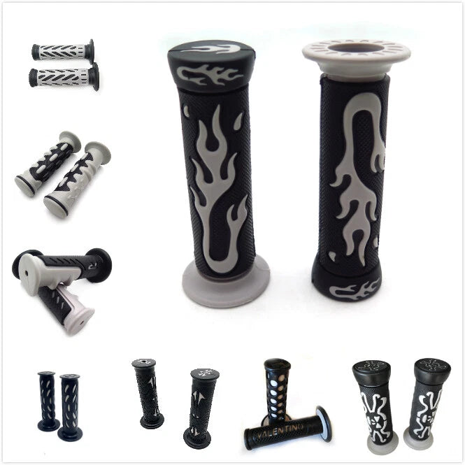 7/8" Gray Hand Grips for Honda CB VTR Hornet, Yamaha 600R R1