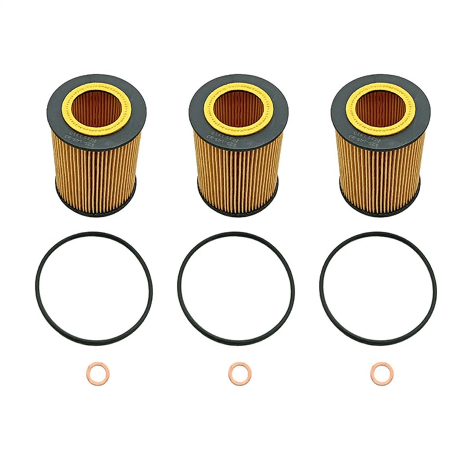 3PCS Engine Oil Filter Wix 51223 for BMW 325Ci 330i Z4 X5 (2001–2006)