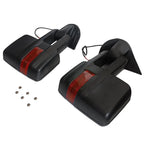 Set of 2 Manual Signal Tow Mirrors for Chevy Silverado Sierra 1500 2500 3500