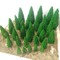 30Pcs Model Trees for Train Railroad Wargame Scenery Landscape