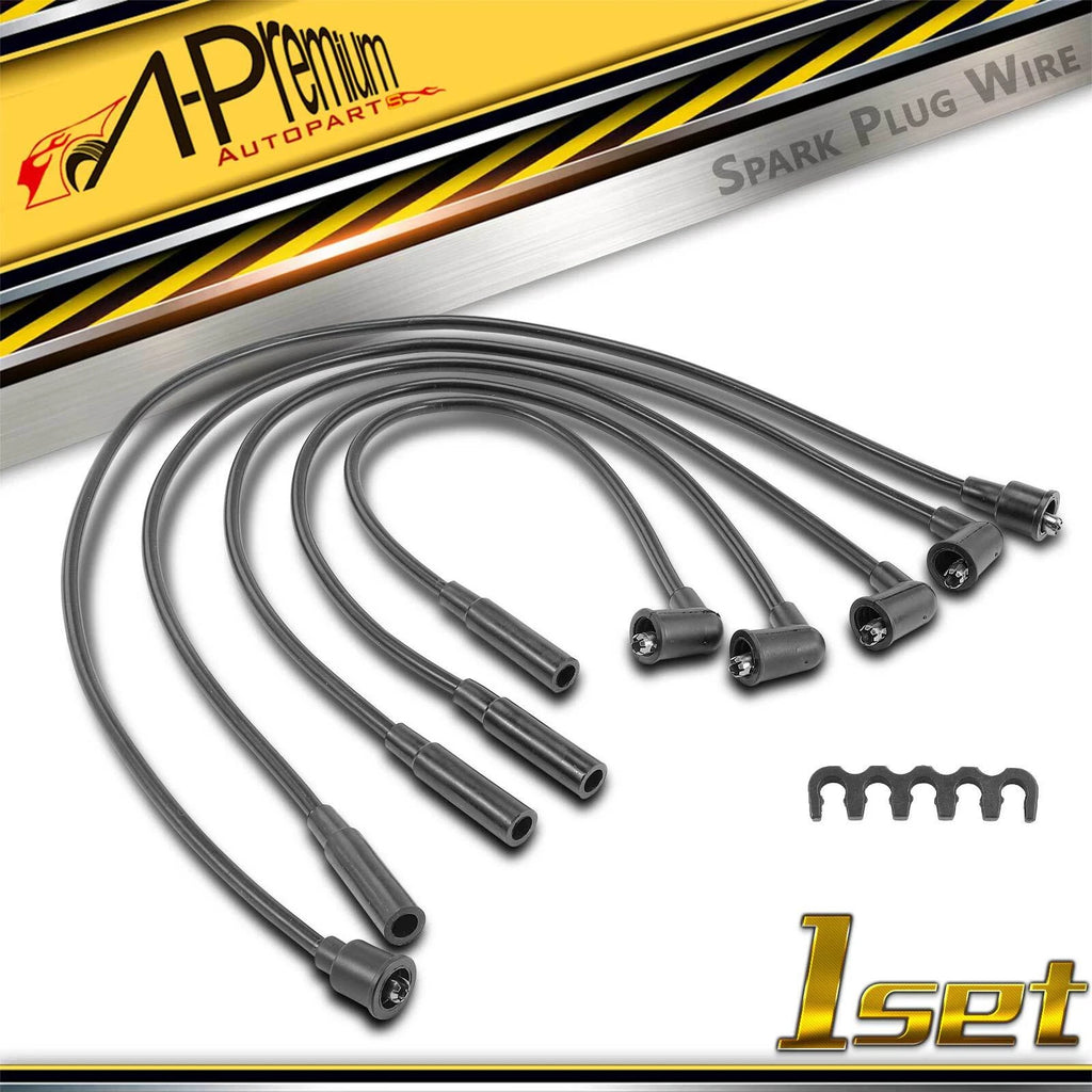 Set of 5 7mm Spark Plug Wires for Ford Courier (1972–1979, 1981–1982)
