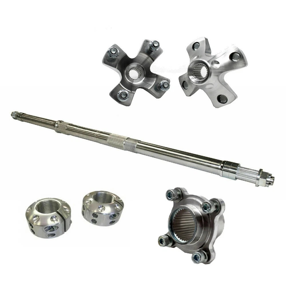 Set of 2 Rear Axle Brake Hub Lock Nuts for Polaris RZR170 (2010–2023)