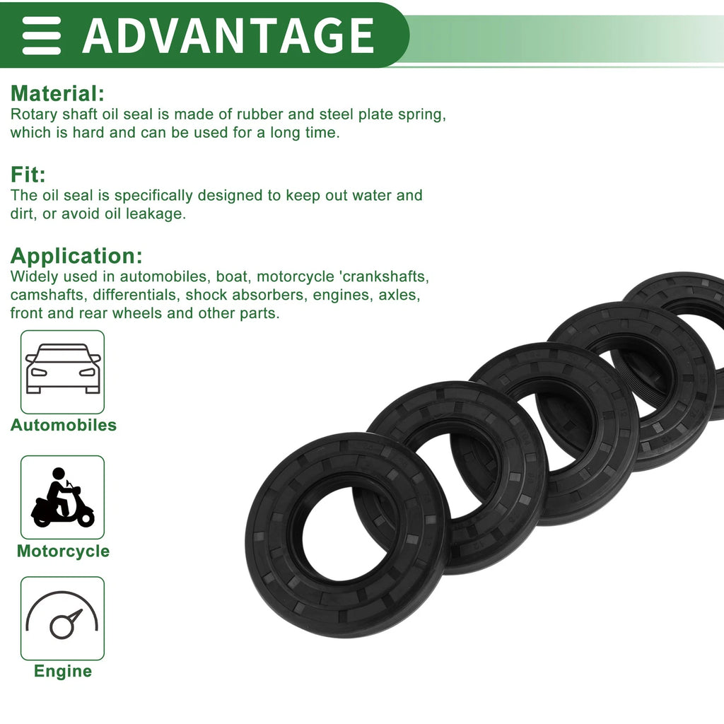 Oil Seal   - NBR Rubber 38x75x12mm