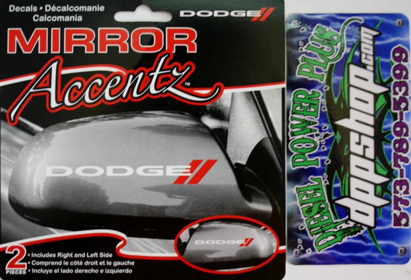 2X Mirror Auto Sticker Decal for Ram Truck (Left & Right)
