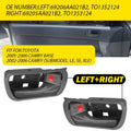2X Inside Interior Door Handle Set for Toyota Camry (2002–2006) Gray EV