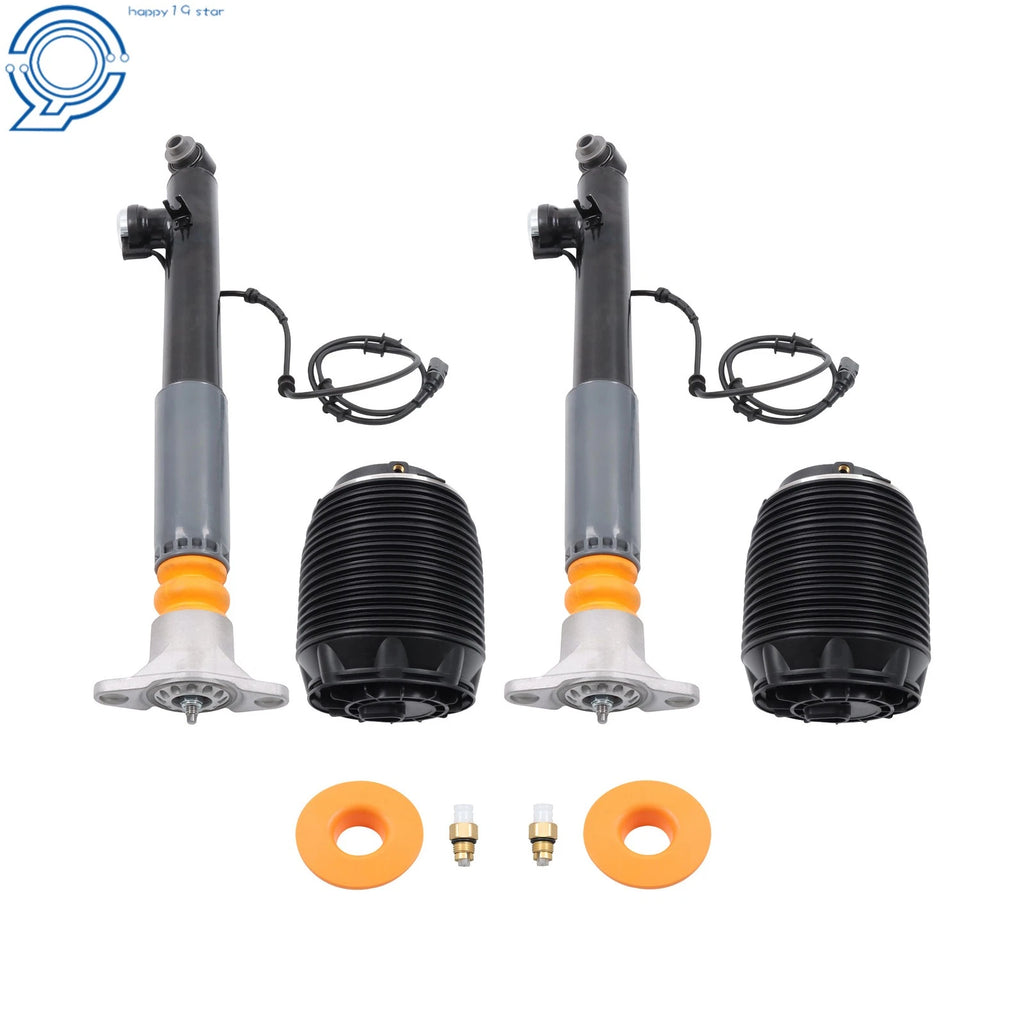 Set of 4 Rear Shock Struts & Air Suspension Spring Bags for Hyundai Genesis (2007–2016)