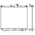 Replacement Plastic/Aluminum Radiator For 2014-2019 Toyota Highlander