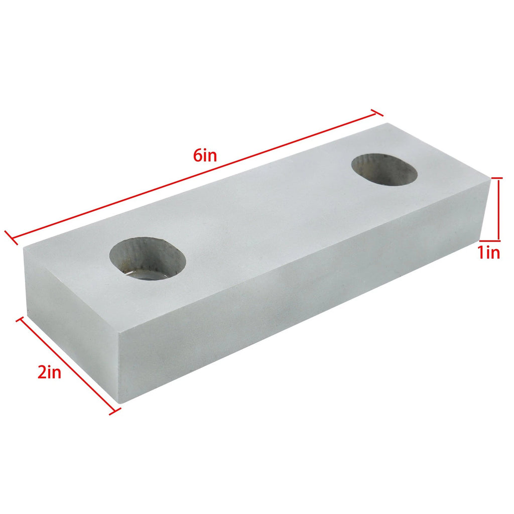 Set of 4 Reversible Aluminum Soft Jaws for 6" Vises