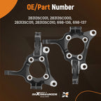 Front Steering Knuckle Kit for Subaru Crosstrek (2016-2019)