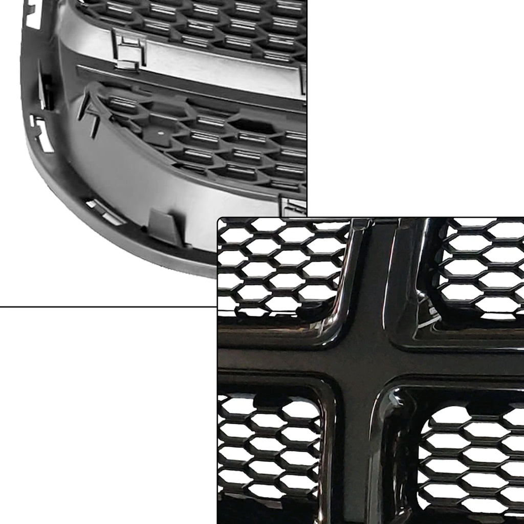 Front Bumper Grille for Dodge Grand Caravan (2011-2020) Black