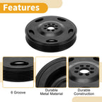 Engine Harmonic Balancer Crankshaft Pulley for Audi A6 (2006–2013) No. 06E105251C