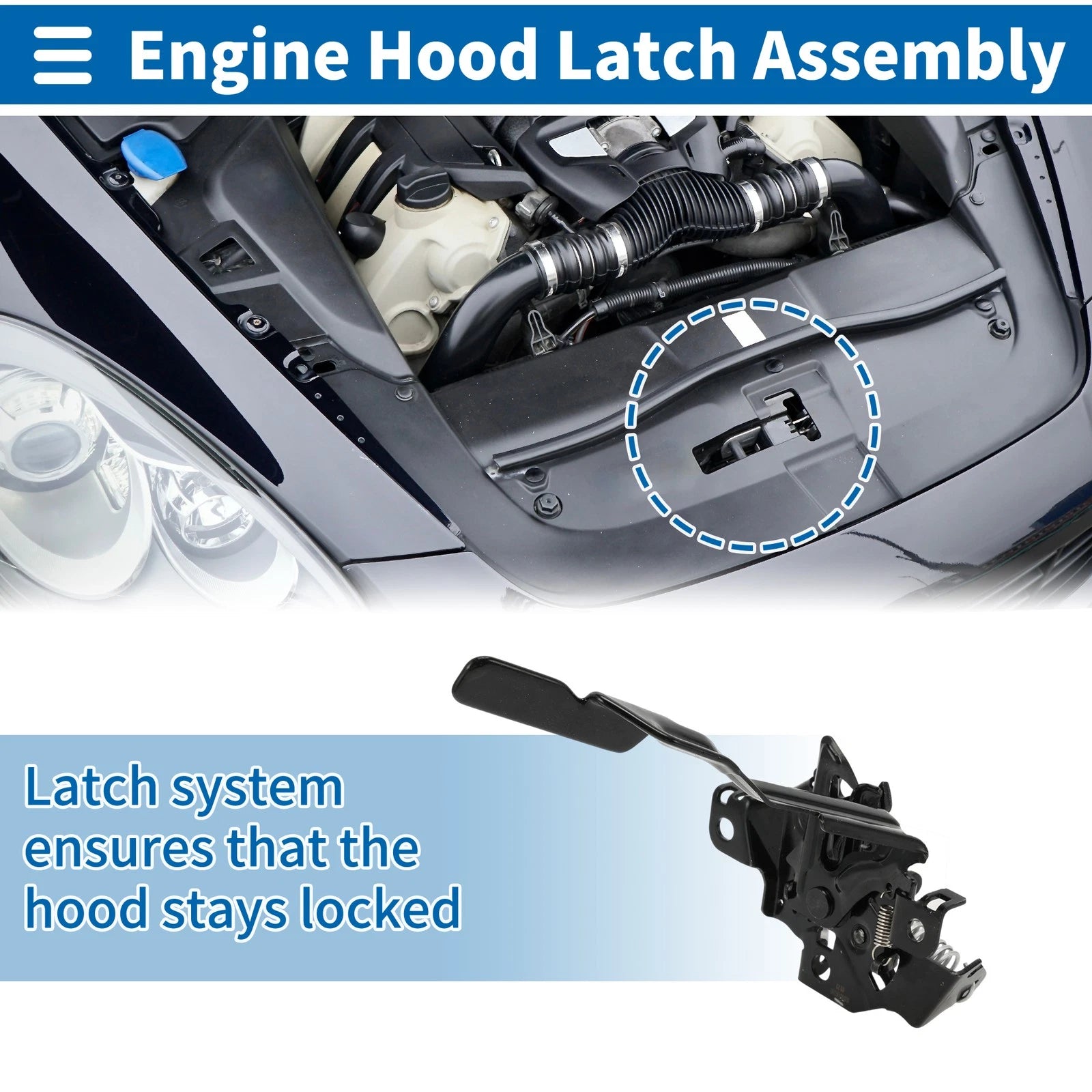 Hood Latch Assembly for Toyota RAV4 (2014–2019) No. 535100R040