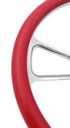 Billet Steering Wheel with Red Wrap and Chevy Bowtie Horn Button for Malibu (2013–2018)