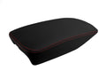 Leather Console Lid Armrest Cover for Cadillac CTS (2003–2007) Red Stitch
