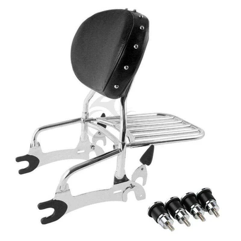Sissy Bar Backrest Pad Mount Spools for Indian Chieftain Roadmaster (2014 - 2022)