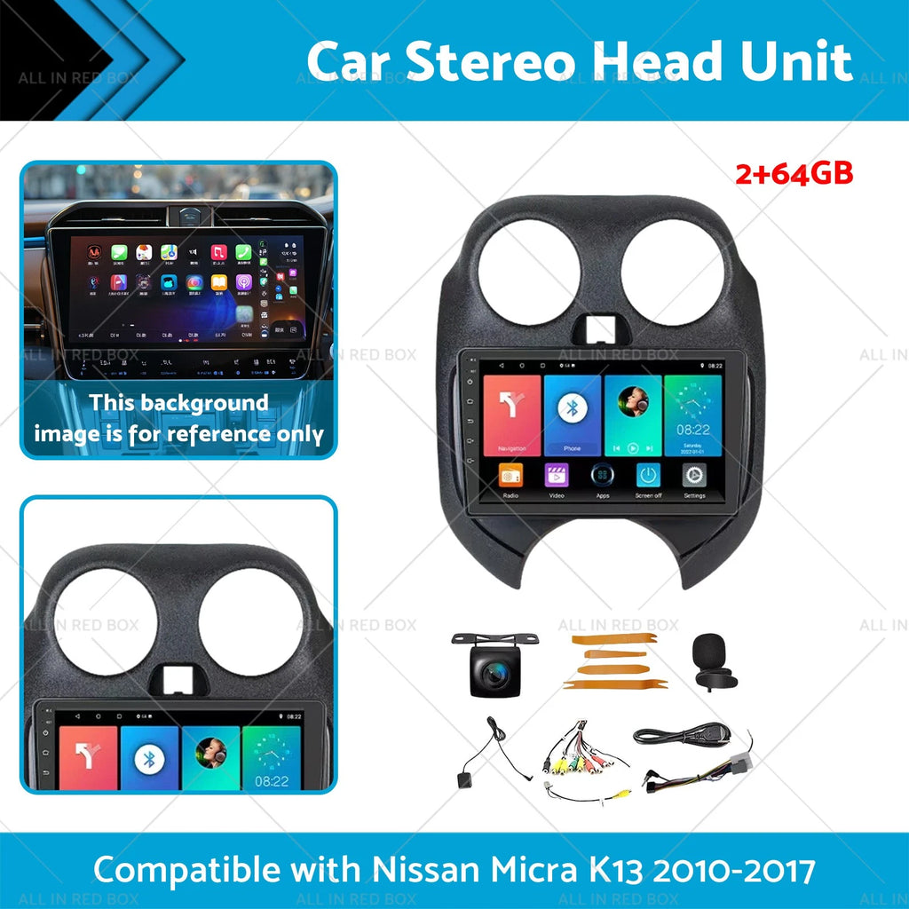 Car Stereo Head Unit for Nissan Micra K13 (2010–2017)