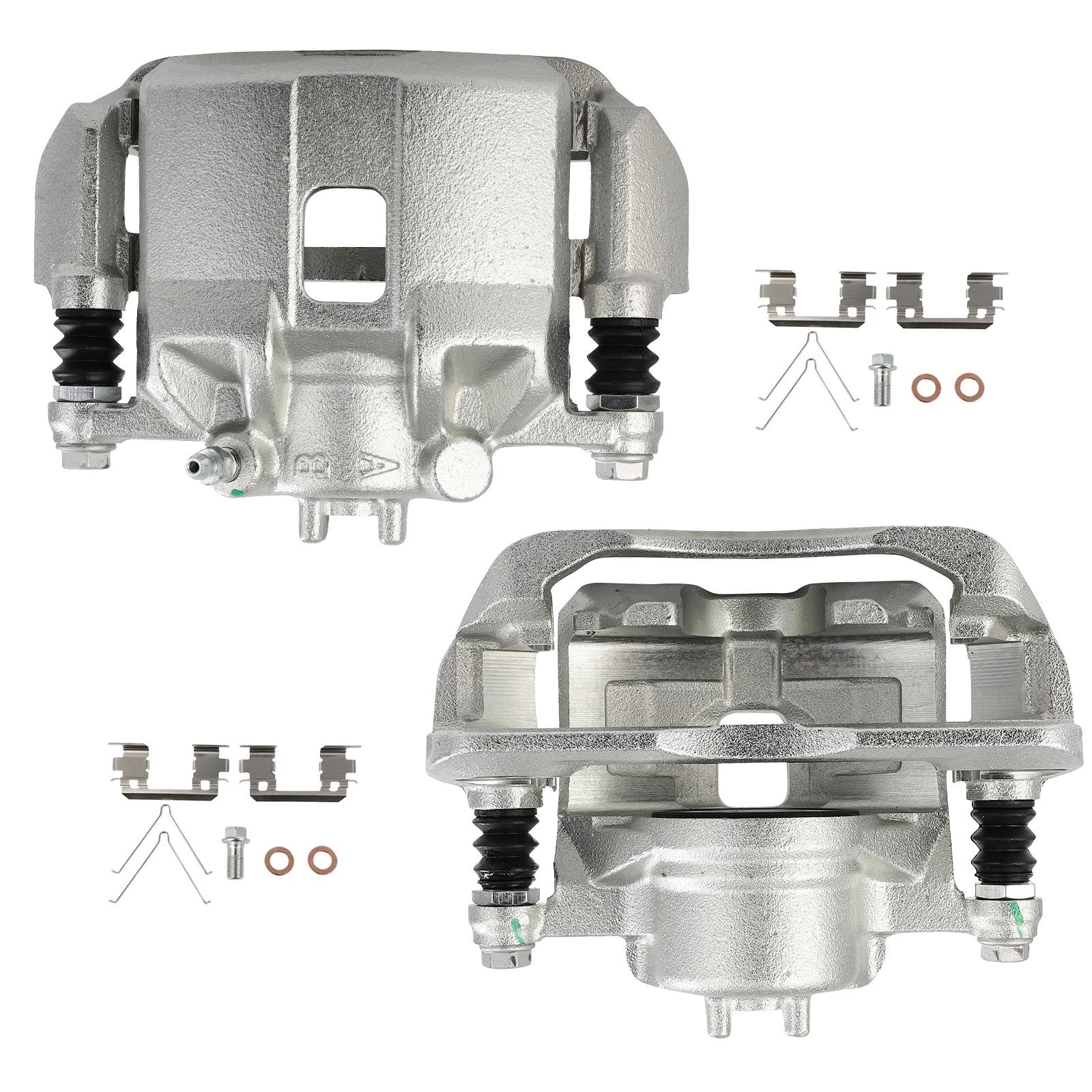 Set of 2 Brake Calipers w/Bracket for Honda Fit (2009–2013, 2015–2019)