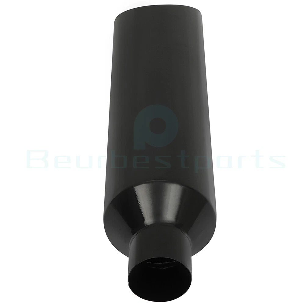 4" Inlet Diesel Gloss Black Stainless Steel Exhaust Tip for