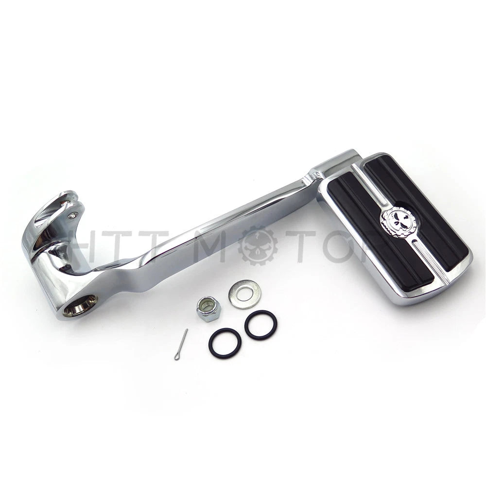 Extended Brake Arm Pedal Gear Skull Footpeg for Harley Touring Trikes (2014–2018)
