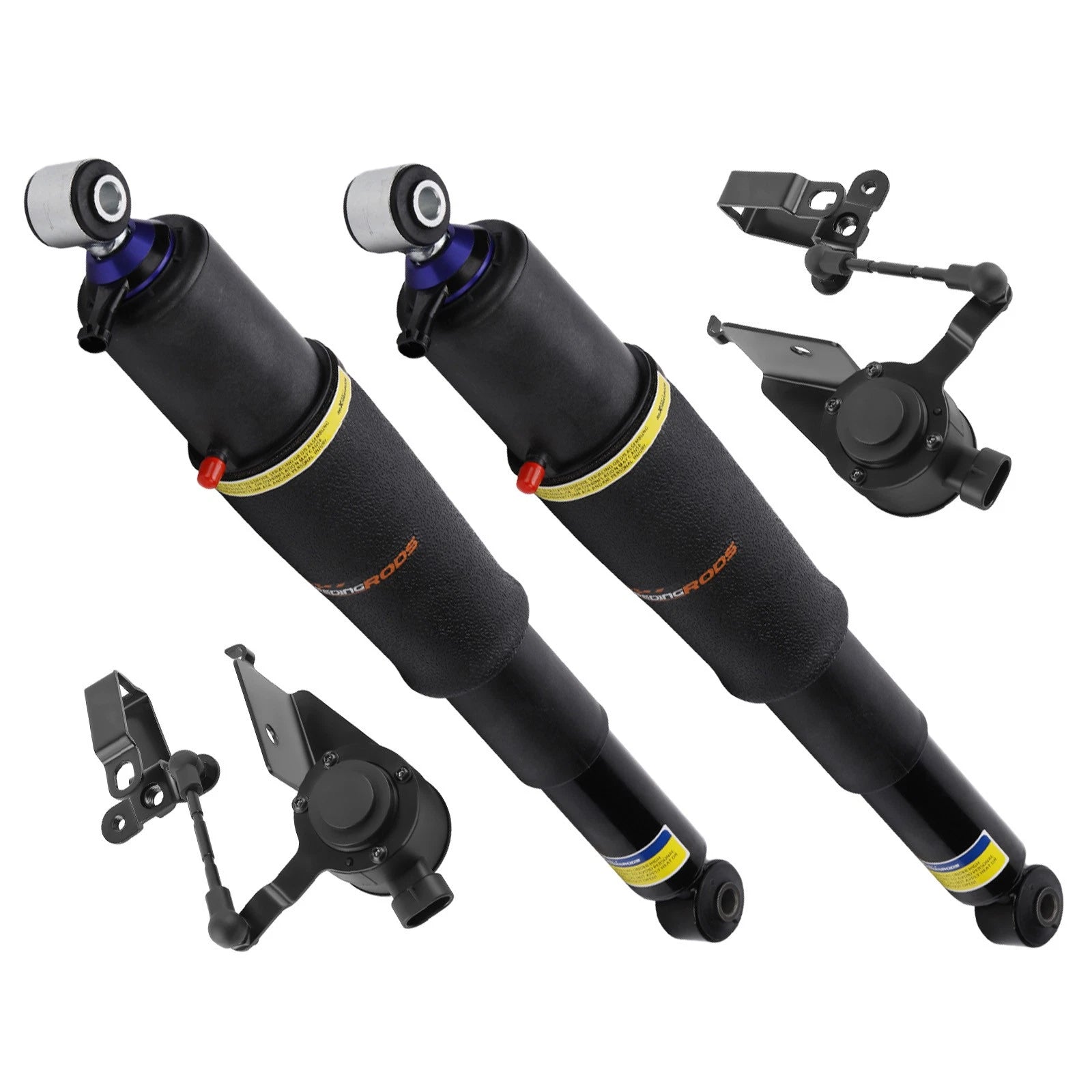2X Rear Air Shock Struts + 2X Height Sensor for Chevy Avalanche Silverado Tahoe (2001–2013)