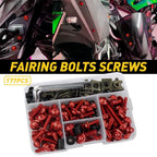177PC Fairing Bolt Kit for Honda CBR600RR, CBR1000RR, CBR1100XX (2003–2023)