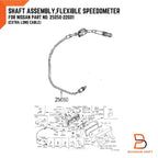 Speedometer Control Cable 210cm for Nissan Navara D21 TD25 BDI (86-97)