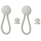 2X Bungee Cord Fastener Clips for Tent Boat Yacht RV Covers