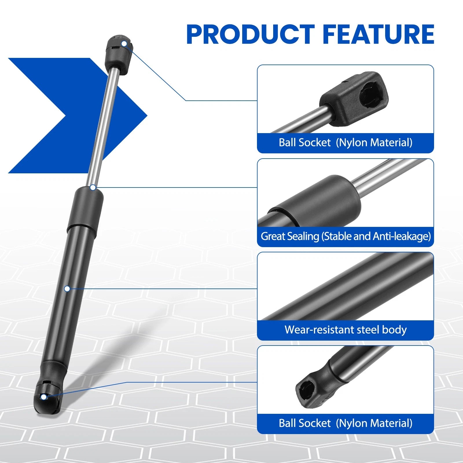 2x Rear Trunk Lift Struts for Dodge Challenger (2008-2021) Coupe