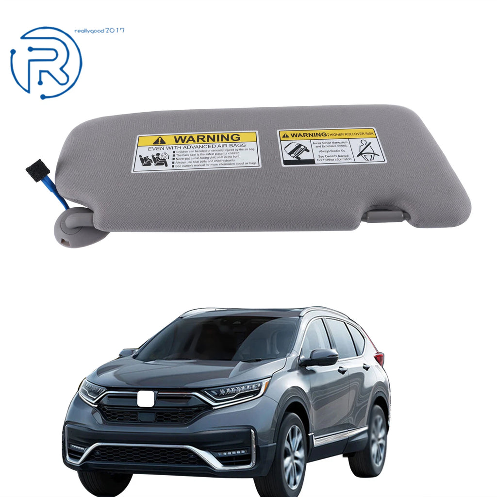 Sunvisor for Honda CR-V (2017–2022) Gray LH with Lights & Mirror