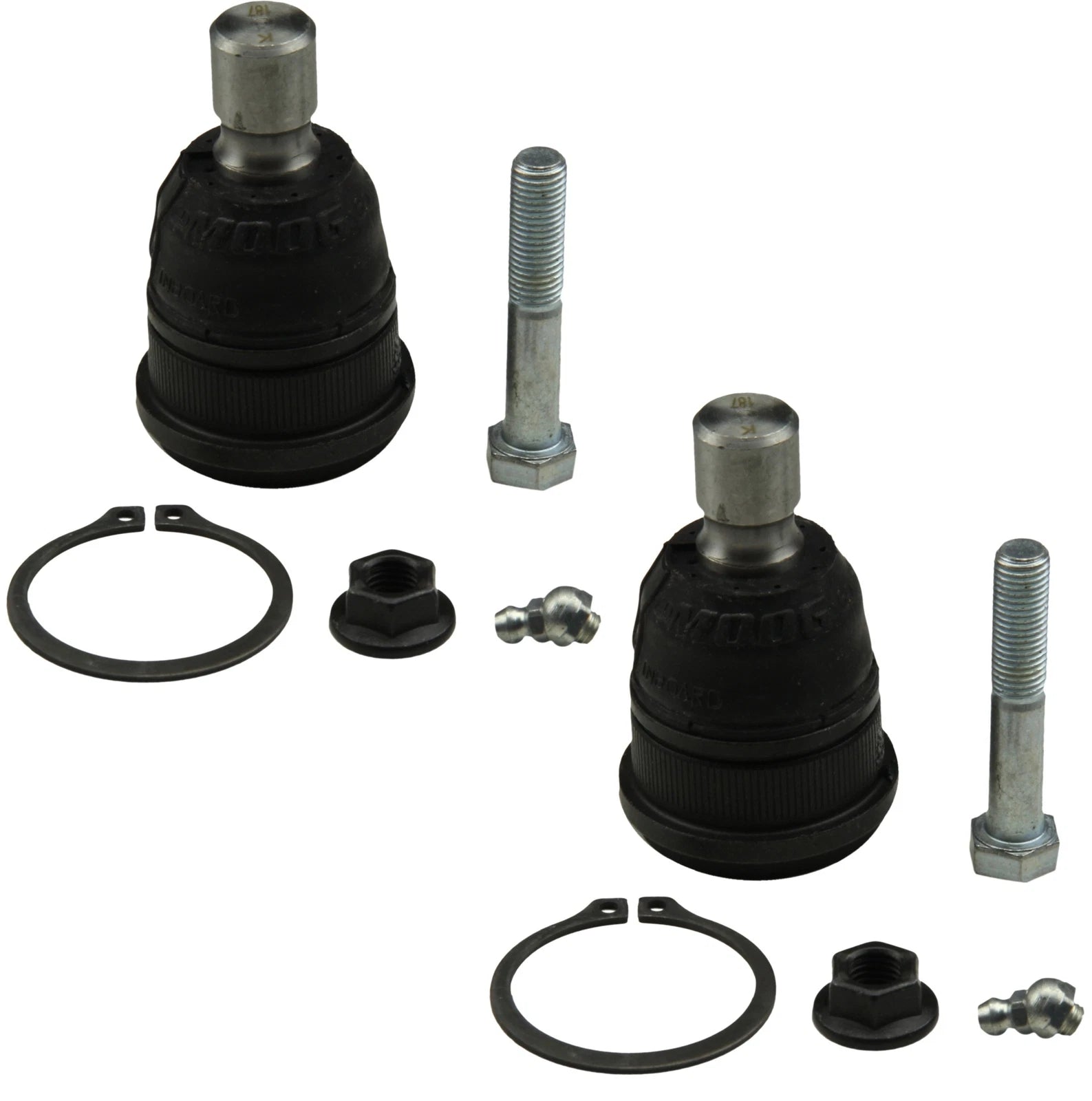 Set of 2 Front Lower Moog Suspension Ball Joints for Mazda 3 (2007–2009)
