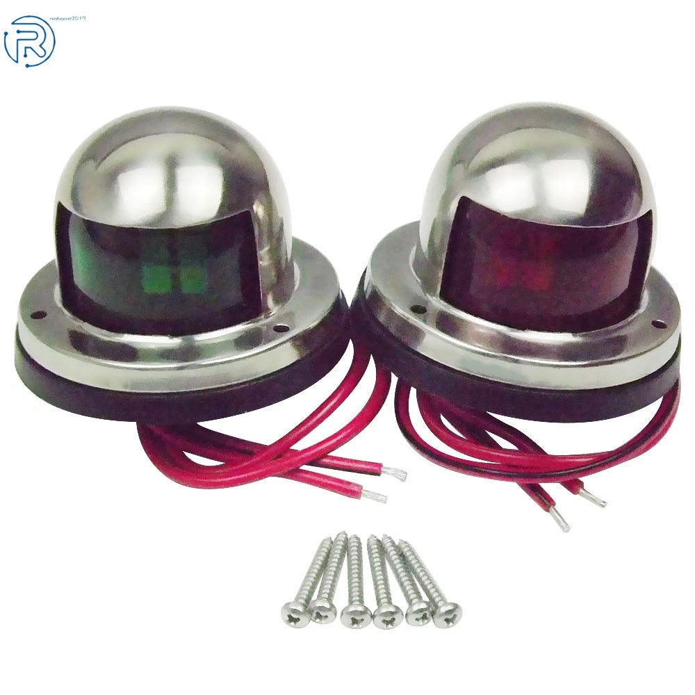 LED Bow Navigation Lights for Marine Boat Pontoon (12V)