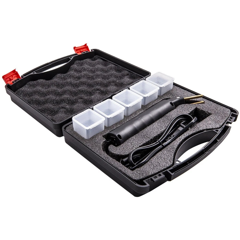 Car Bumper Fender Fairing Welder Gun Plastic Repair Kit +400 Staples for