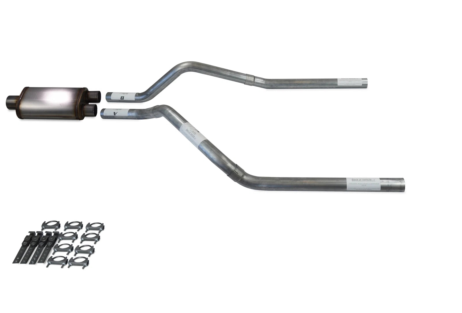 Dual Exhaust Kit for GMC Jimmy (2000–2004) Stainless Muffler