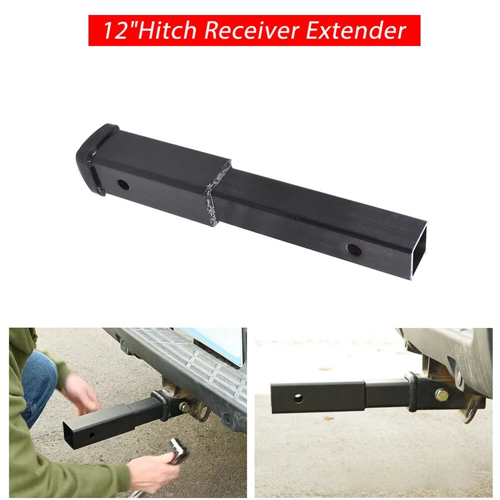 2" Receiver Hitch Extension for Tow Capacity 4000 lbs (12")