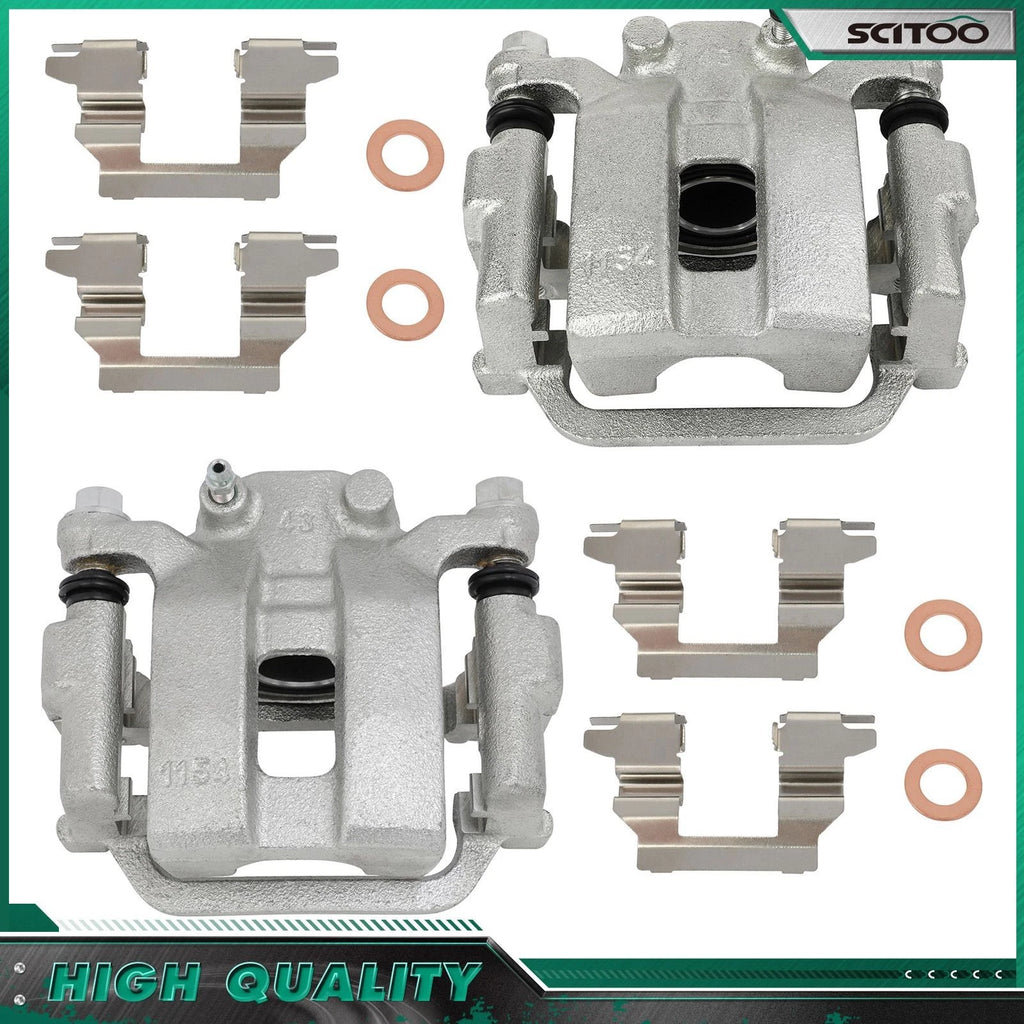Rear Pair Brake Calipers w/ Bracket for Nissan 350Z, Murano, Quest, Infiniti G35